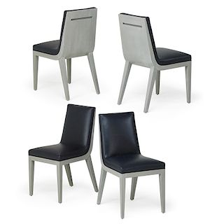 PATRICK NAGGAR; RALPH PUCCI Four side chairs