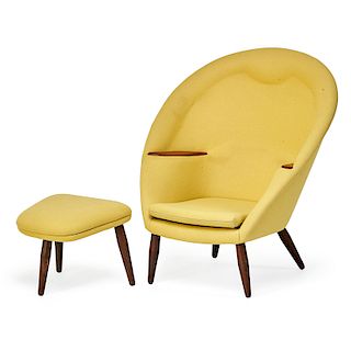 NANNA & JORGEN DITZEL Lounge chair, ottoman