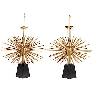 STYLE OF ARTURO PANI Pair of large table lamps