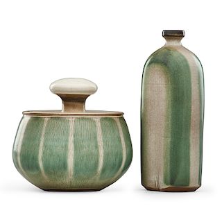 RUPERT DEESE Covered jar and vase