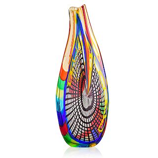 AFRO CELOTTO Tall glass vase