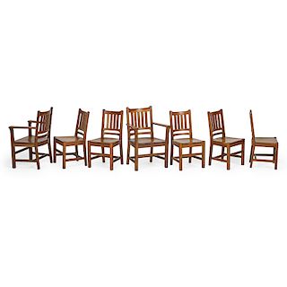 LIFETIME (Attr.) Seven dining chairs