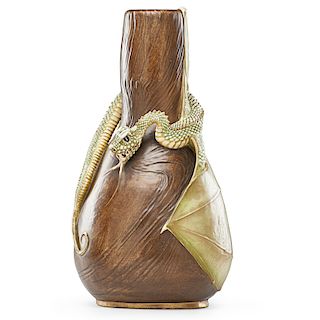 EDUARD STELLMACHER Large dragon vase