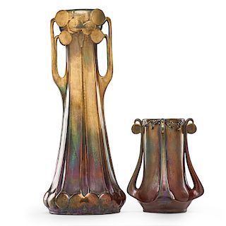 PAUL DACHSEL; RSTK Two Lollipop vases