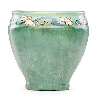 FREDERICK RHEAD; AREQUIPA Fine vase with fish