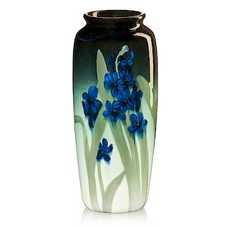 SARA SAX; ROOKWOOD Iris Glaze vase