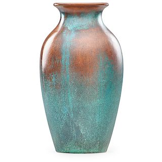 CLEWELL Tall copper-clad vase