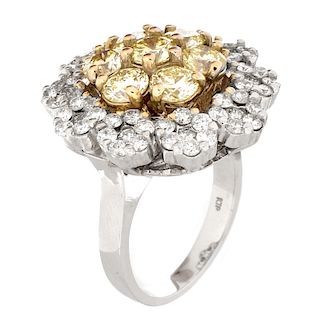 5.50ct TW Diamond and 18K Gold Ring