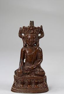 Yuan Dynasty, Chinese Bronze Akshobhya