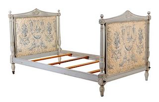 * A Directoire Painted Day Bed Height 44 inches.