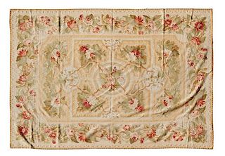 An Aubusson Style Wool Rug 11 feet 8 inches x 8 feet 5 inches.
