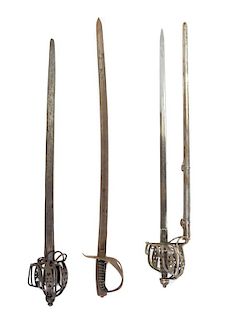 * A Collection of Twelve Swords Length of longest 63 inches.