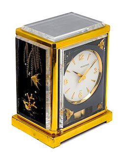 A Jaeger LeCoultre Marina Atmos Clock Height 9 inches.