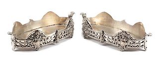 A Pair of Silver-Plate Jardinieres, ,