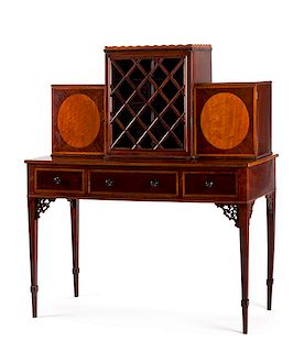 A Federal Style Mahogany Cabinet Height 58 x width 49 x depth 23 inches.