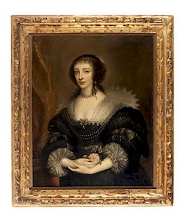 Manner of Sir Anthony van Dyck, (18th/19th Century), Portrait of Henrietta Maria of France