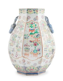 A Chinese Porcelain Vase Height 19 1/2 inches.