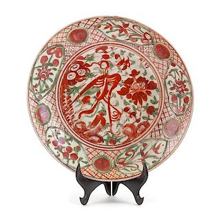 A Chinese Porcelain Charger Diameter 14 1/2 inches.