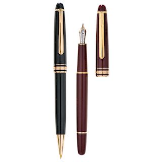 MONTBLANC fountain pen and mechanical pencil.