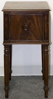 A Mahogany Side Cabinet, Height 29 1/2 x width 16 x depth 14 1/2 inches.