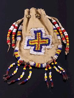 Plains Indian Beaded Medicine Pouch