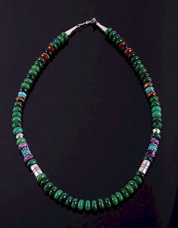 Navajo T Singer Multi Stone Necklace