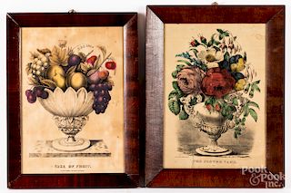 Two lithograph still lifes