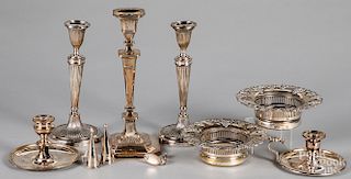 Silver plate, etc.