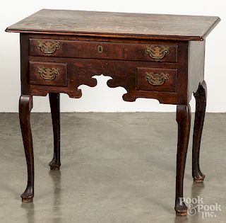 George II oak dressing table