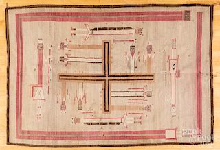 Large Navajo Yei rug