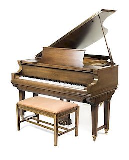 A Chickering Baby Grand Player Piano, Length 69 inches.