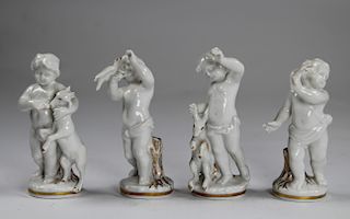 Capodimonte Four Seasons Cherub Figurines