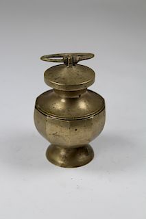Antique Indian Brass Inkwell