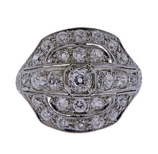 Art Deco  Platinum Diamond Ring