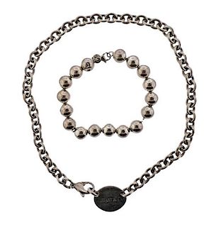 Tiffany &amp; Co Sterling Silver Bracelet Necklace Lot