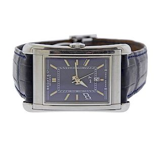 Bedat &amp; Co Stainless Steel Blue Dial Automatic Watch 