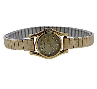 Vintage Rolex 18k Gold Watch 