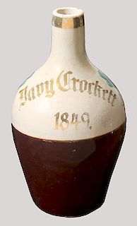 Davy Crockett, 1849 1 Liter Jug.  