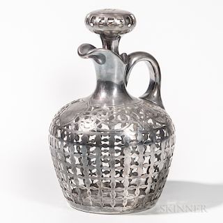 Gorham Sterling Silver-mounted Glass Decanter