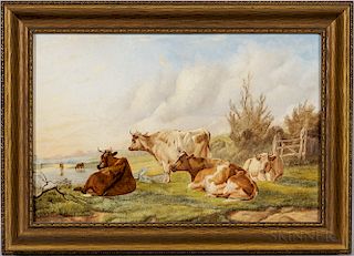 Thomas Sidney Cooper (British, 1803-1902)  Cattle Resting