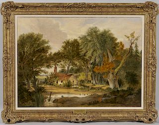 Alfred Stannard (British, 1806-1889)  View Near Norwich