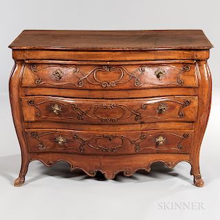 French Provincial Walnut Commode