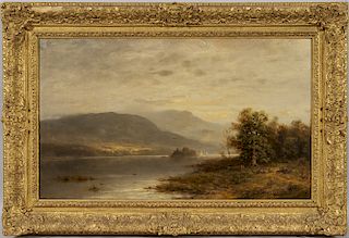 Charles D. Hartley (Anglo/American, 19th/20th Century)  Landscape Vista with a Quiet River