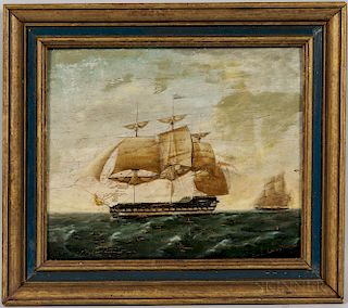 Gerardus Laurentius Keultjes (Dutch, 1786-c. 1818)  Dutch Vessels at Sea