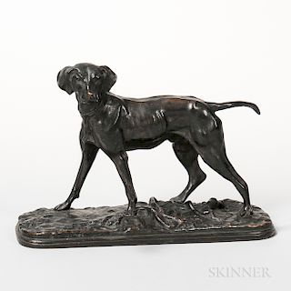 After Pierre-Jules Mêne (French, 1810-1879)    Bronze Model of a Hound