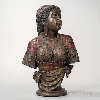 Austrian Bronze Bust of Rebecca