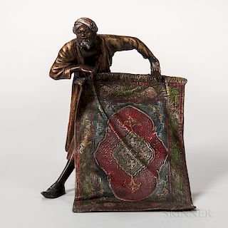 Austrian Cold-painted Bronze Figure of a Carpet Seller
