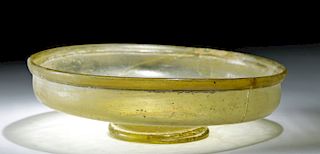Roman Glass Pedestal Dish