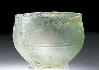 Published Roman Glass Cup w/ Wheel Cut Lines