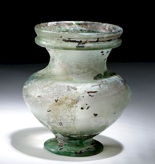 Eastern Roman Glass Jar w/ Gorgeous Iridescence
